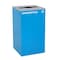 Alpine Industries 58-Gallon 2-Stream Black Steel-Blue Recycling Bin Station ALP4450-BLK-KIT5 - alternate 4